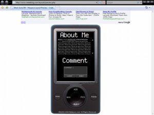 Black Zune DIV