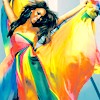 colorful dress