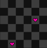Black Checker Pink Hearts