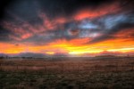 Sunset.