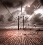 Power lines.
