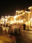 disney lights at night