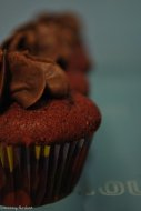 Mini Red Velvet Cupcakes.