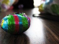 Alone chocolate egg
