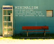 Definition of minimalism