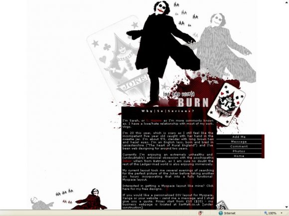 Let The World Burn - Myspace Layouts - Createblog