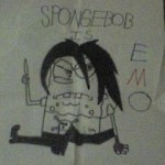 evil emo spongebob