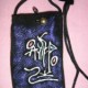 phone bag- NaXi hieroglphic paint by hand