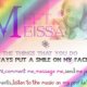 Edit 1. Meet Melissa