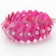 Hot Pink Color Donut Shell and White Seashell Bead